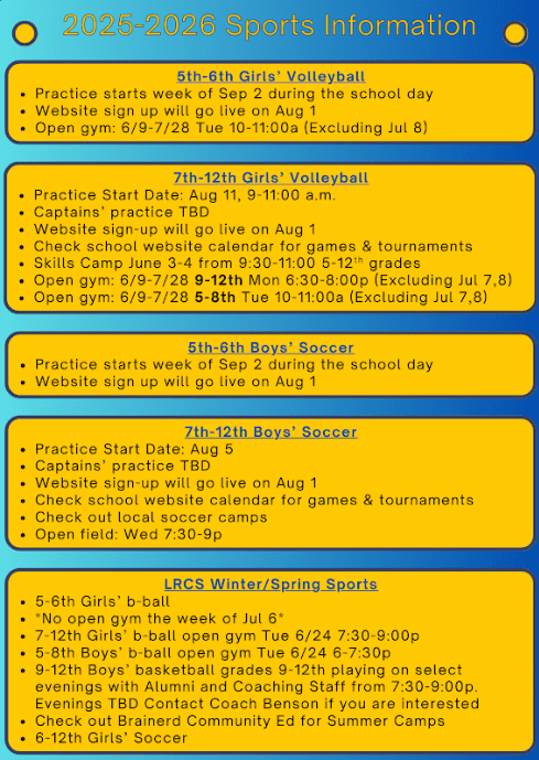 Fall sports flyer
